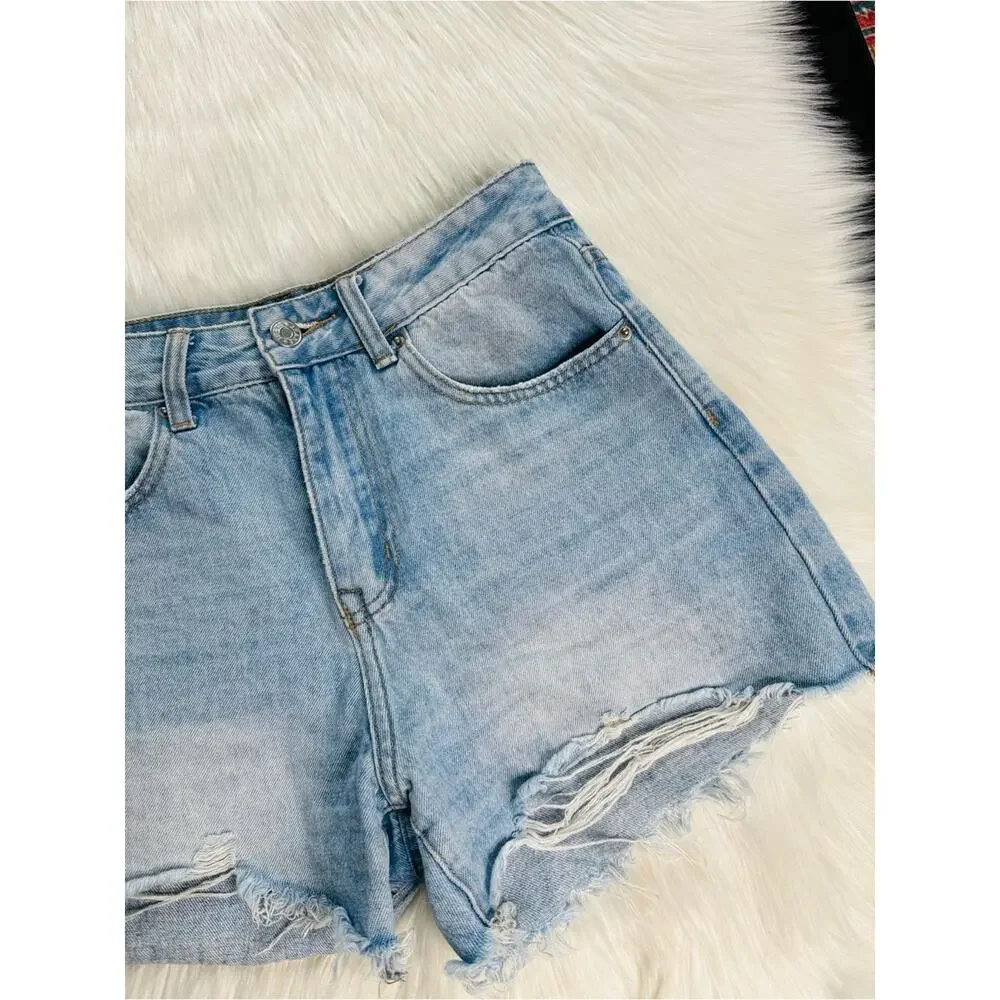 Vervet High Rise Booty Denim Cut Offs
